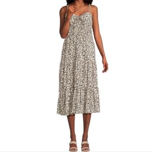 Time and Tru Women's Cross Back Dress size XS Black and Tan